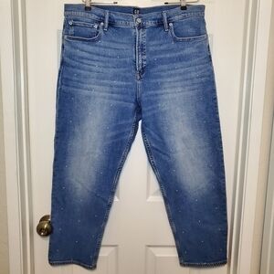 Gap Cheeky Straight Jeans Sz 20 Studs